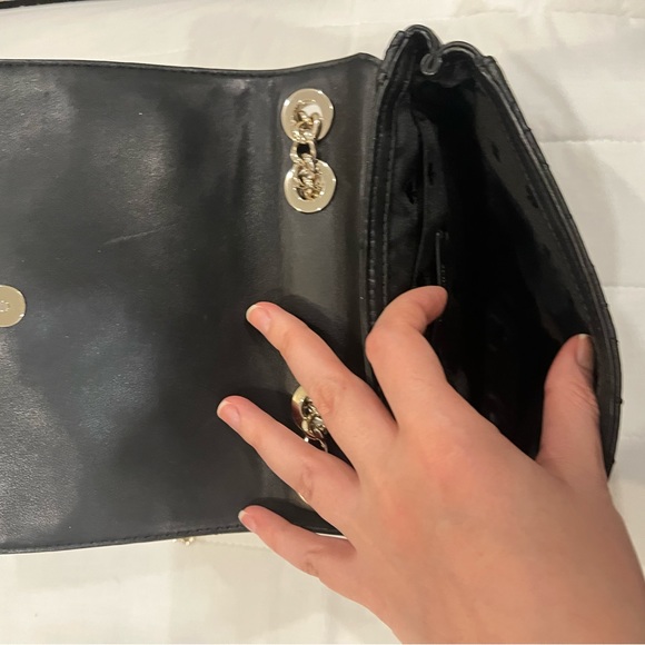 Kate Spade - Leather- Flap - crossbody black stylish bag - Picture 10 of 12